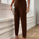 Pantalones solidos con corte conico