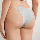 Tanga De Bikini Triangular Con Tiras Finas Para Mujer