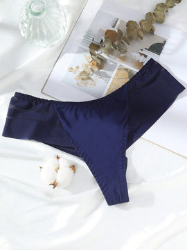 Bragas De Tanga De Mujer De Cintura Baja Sin Costuras Solidas