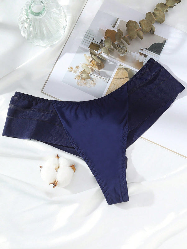 Bragas De Tanga De Mujer De Cintura Baja Sin Costuras Solidas