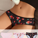 Tangas Triangulares Con Estampado De Fresas