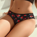 Tangas Triangulares Con Estampado De Fresas