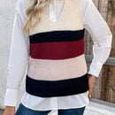 Frenchy Chaleco Sueter Con Bloques De Color (camisa No Incluida)
