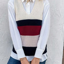 Frenchy Chaleco Sueter Con Bloques De Color (camisa No Incluida)