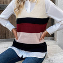 Frenchy Chaleco Sueter Con Bloques De Color (camisa No Incluida)