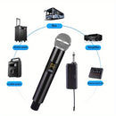 1/2/4 piezas de micrófono inalámbrico 2 canales UHF micrófono portátil profesional para fiesta, Karaoke, Iglesia