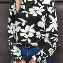Frenchy Camisa De Mujer Con Estampado Floral Y Nudo En La Espalda