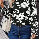 Frenchy Camisa De Mujer Con Estampado Floral Y Nudo En La Espalda