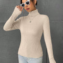 EZwear Sueter De Cuello De Tortuga Con Parche Para Mujer