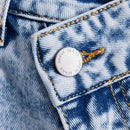 MOD Jeans asimetrico cintura bajo con abertura de pierna ancha