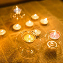 1/2/3/6pcs Portavelas de Cristal Europeo para Navidad Halloween Decoración de Mesa de Comedor, Candelabro Romántico para Bodas, Barra de Fiesta y Decoraciones para el Hogar
