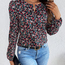 Frenchy Camisa De Manga Abullonada Y Estampado Floral Para Mujer