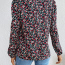 Frenchy Camisa De Manga Abullonada Y Estampado Floral Para Mujer