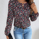 Frenchy Camisa De Manga Abullonada Y Estampado Floral Para Mujer