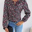 Frenchy Camisa De Manga Abullonada Y Estampado Floral Para Mujer