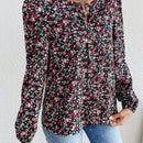 Frenchy Camisa De Manga Abullonada Y Estampado Floral Para Mujer