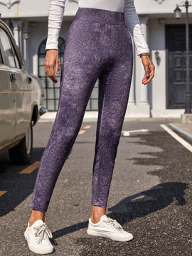 Pantalones Largos Holgados Con Cintura Elastica Para Mujer