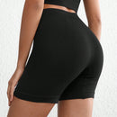 Leisure shorts de ciclismo de ajuste cenido, de unicolor, de verano, informales y sin costuras