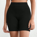 Leisure shorts de ciclismo de ajuste cenido, de unicolor, de verano, informales y sin costuras