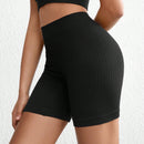 Leisure pantalones cortos de ciclismo ajustados de un solo color, transpirables y sin costuras, pantalones cortos casuales de verano