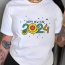 Camiseta De Cuello Redondo Para Mujer