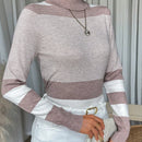 LUNE Jersey de color combinado cuello alto