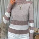 LUNE Jersey de color combinado cuello alto
