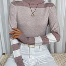 LUNE Jersey de color combinado cuello alto