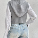 EZwear Chaleco suelto informal con capucha