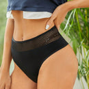 Tanga Con Huecos De Color Solido