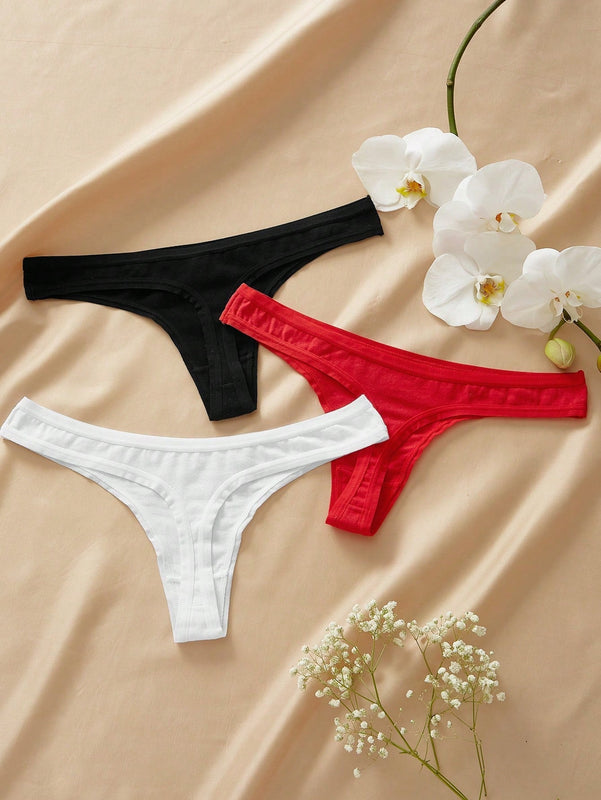 3 piezas set tanga simple