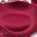 Sujetador Sexy De Encaje Para Mujeres Con Lazo Y Decoracion De Brillantes, Diseno Levantado