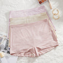Pantalones Cortos De Rayas Para Mujer, 3 Piezas Por Paquete