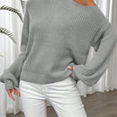 Essnce Jersey De Cuello Alto Y Chunky Para Mujer Con Cuello Asimetrico Y Color Solido