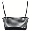 Nueva lenceria sexy de malla con remiendos para mujer