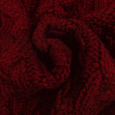 Moosta cardigan informal de manga de globo con nudo delantero de unicolor para otono/invierno