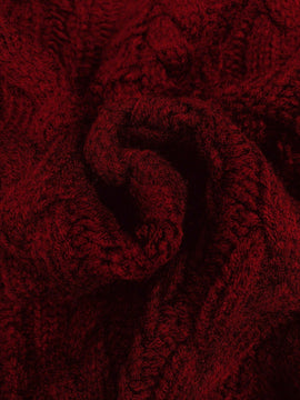Moosta cardigan informal de manga de globo con nudo delantero de unicolor para otono/invierno