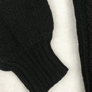 Moosta cardigan informal de manga de globo con nudo delantero de unicolor para otono/invierno