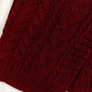 Moosta cardigan informal de manga de globo con nudo delantero de unicolor para otono/invierno
