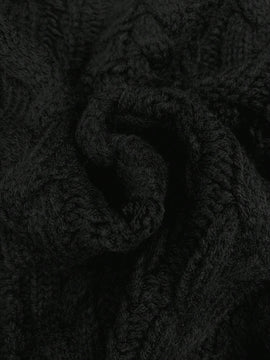 Moosta cardigan informal de manga de globo con nudo delantero de unicolor para otono/invierno