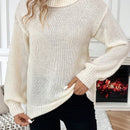Essnce Jersey De Cuello Alto De Mujer De Punto De Color Solido