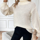 Essnce Jersey De Cuello Alto De Mujer De Punto De Color Solido