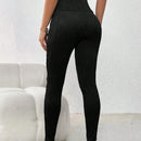 Pantalones Largos De Botonadura Doble Para Mujer