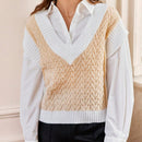 Frenchy Chaleco De Sueter En V Para Mujer