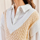 Frenchy Chaleco De Sueter En V Para Mujer
