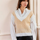 Frenchy Chaleco De Sueter En V Para Mujer