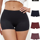 3 Piezas Comodas Bragas Sin Costuras Y Transpirables, Con Cinturilla Elastica
