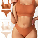 Juego De Ropa Interior Sin Costuras Para Mujer De 4 Piezas