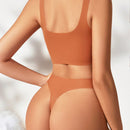 Juego De Ropa Interior Sin Costuras Para Mujer De 4 Piezas