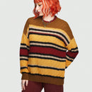 ROMWE Hippie Jersey De Rayas Contrastantes